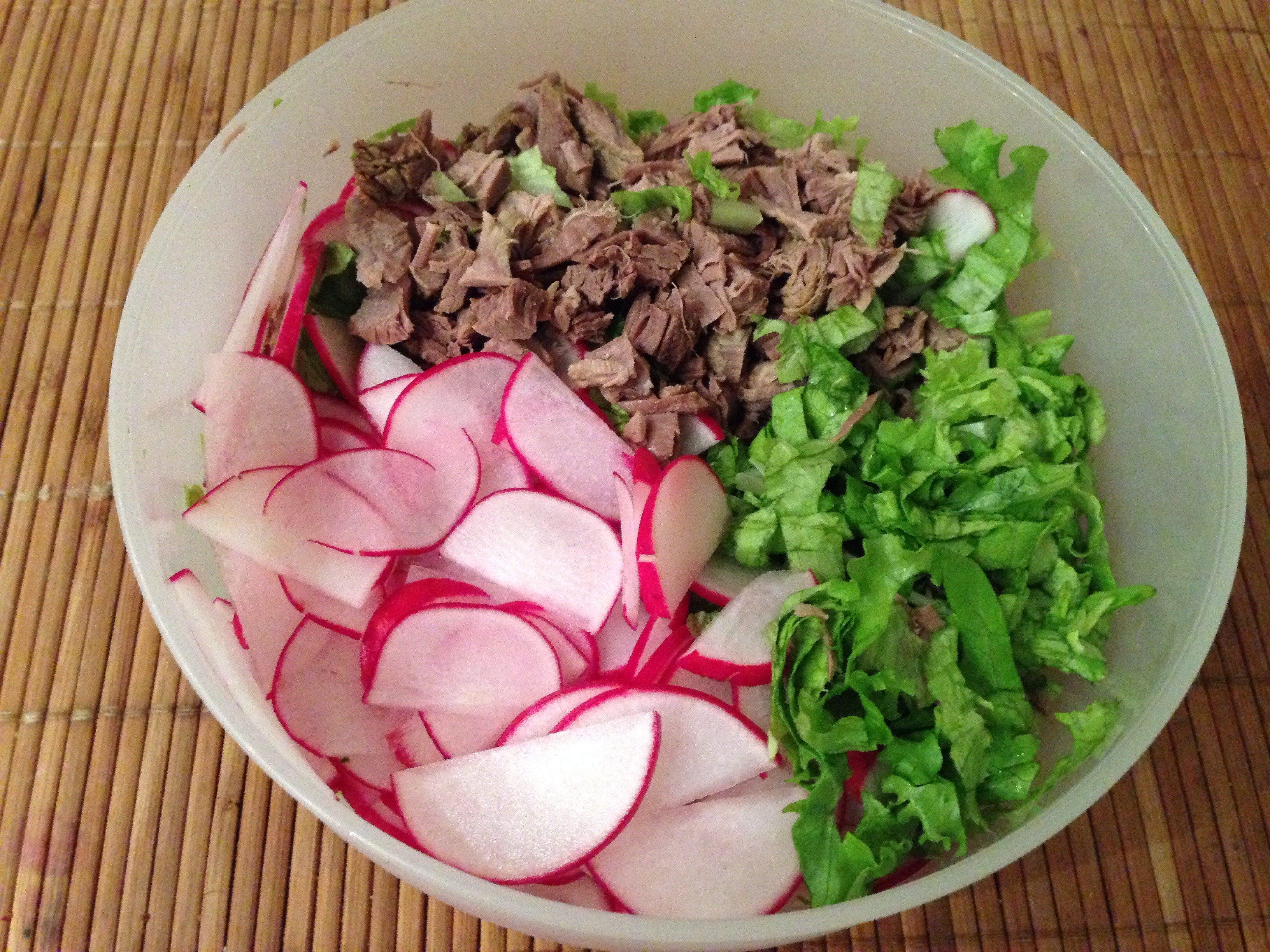 Салат из вареного мяса с Салат из вареного мяса с