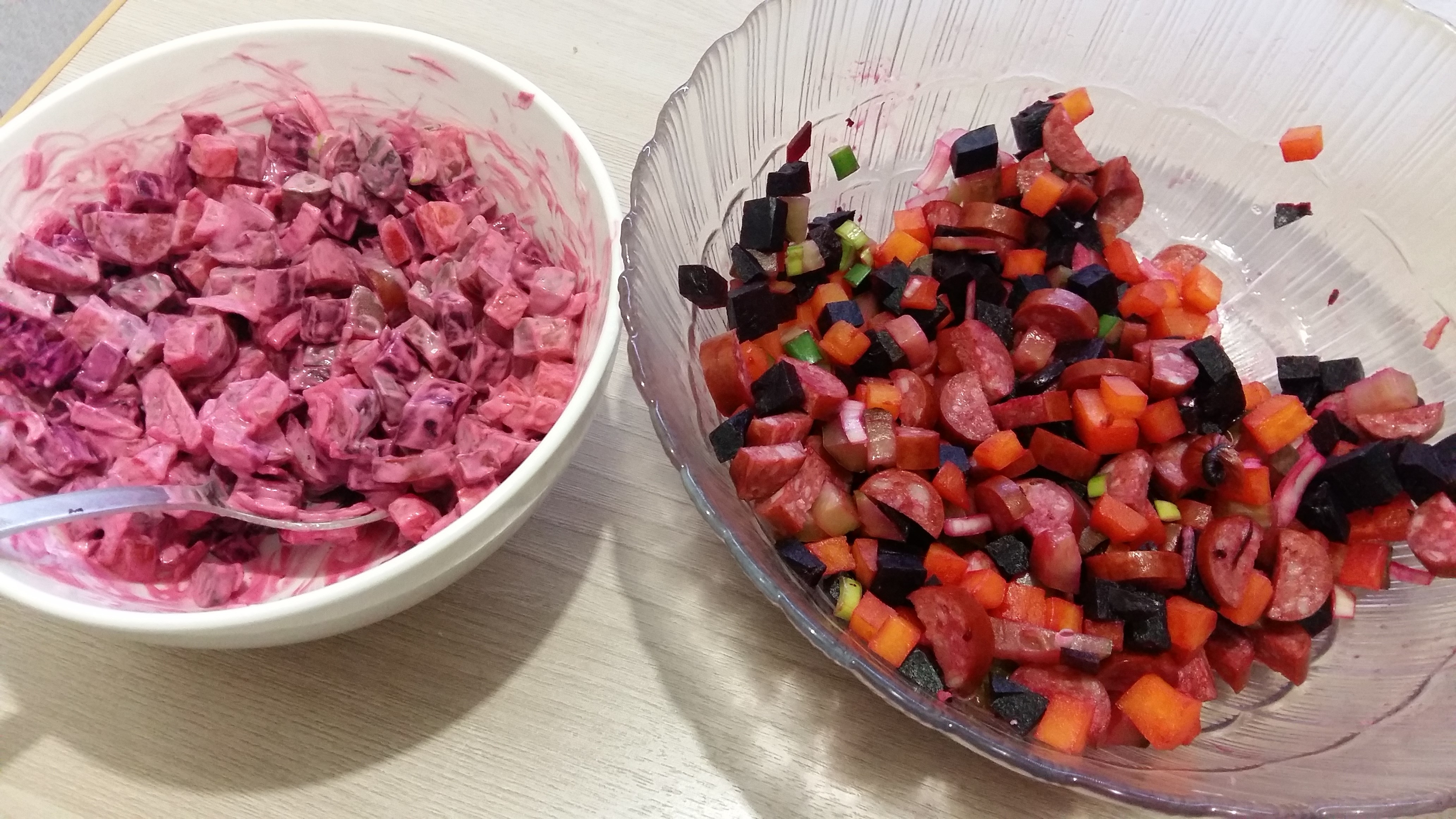 Рецепт салата с сосисками с Рецепт салата с сосисками с