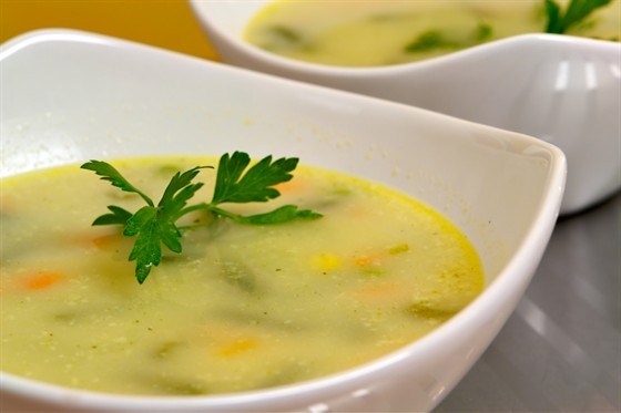 Суп молочный с репой, капустой и картофелем