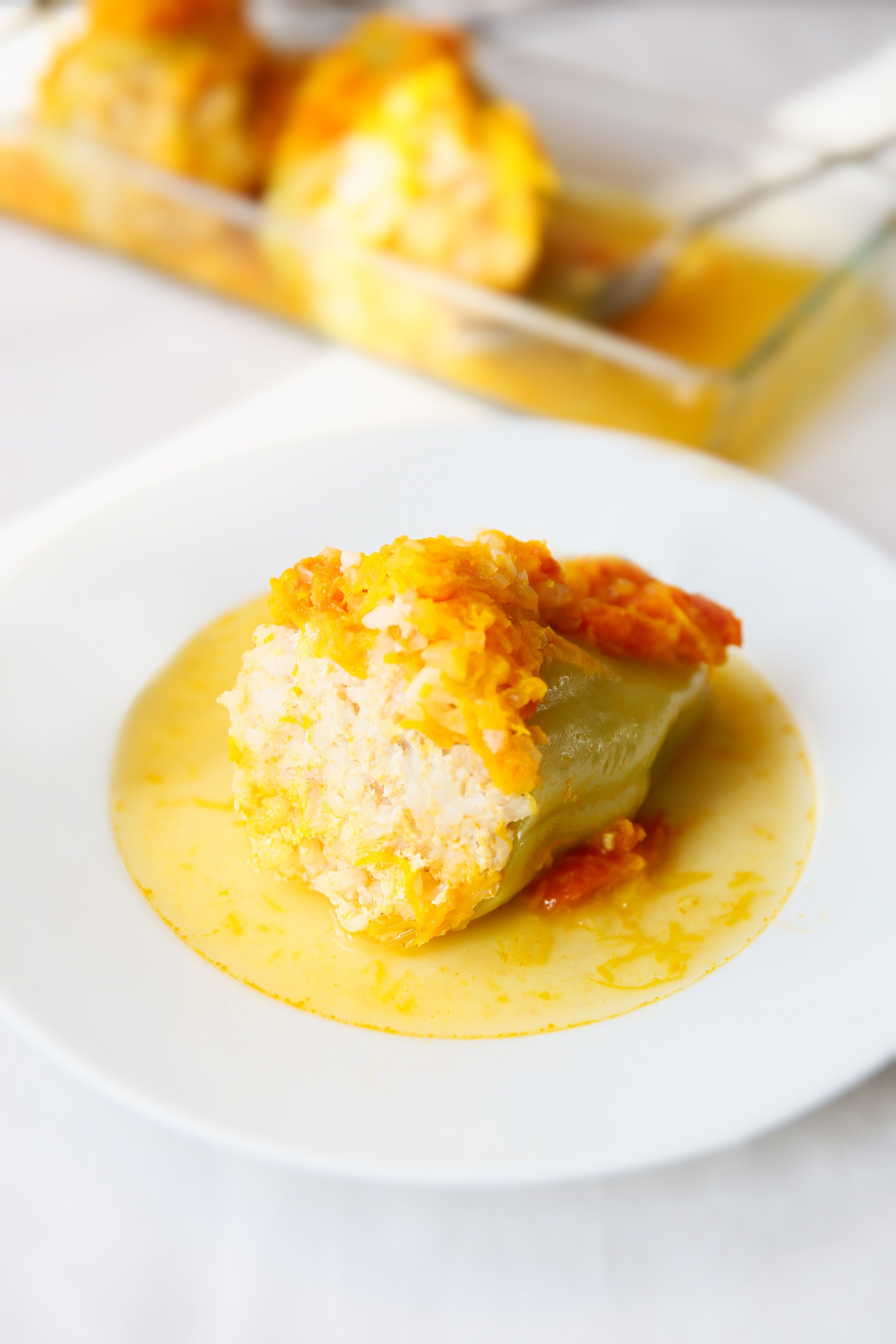 Перцы, фаршированные куриным фаршем и рисом