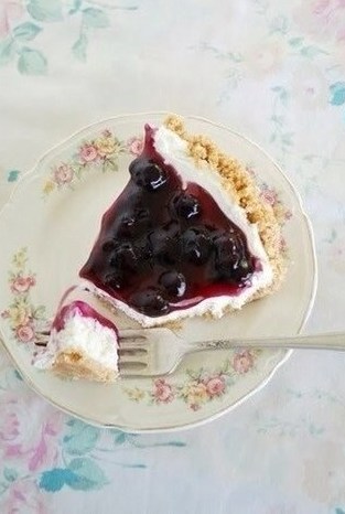 Черничный чизкейк без выпечки
