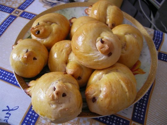 Жаворонки (постные булочки)