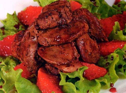 Куриная печень по-анжуйски