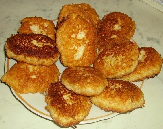 Картофельные биточки на молоке