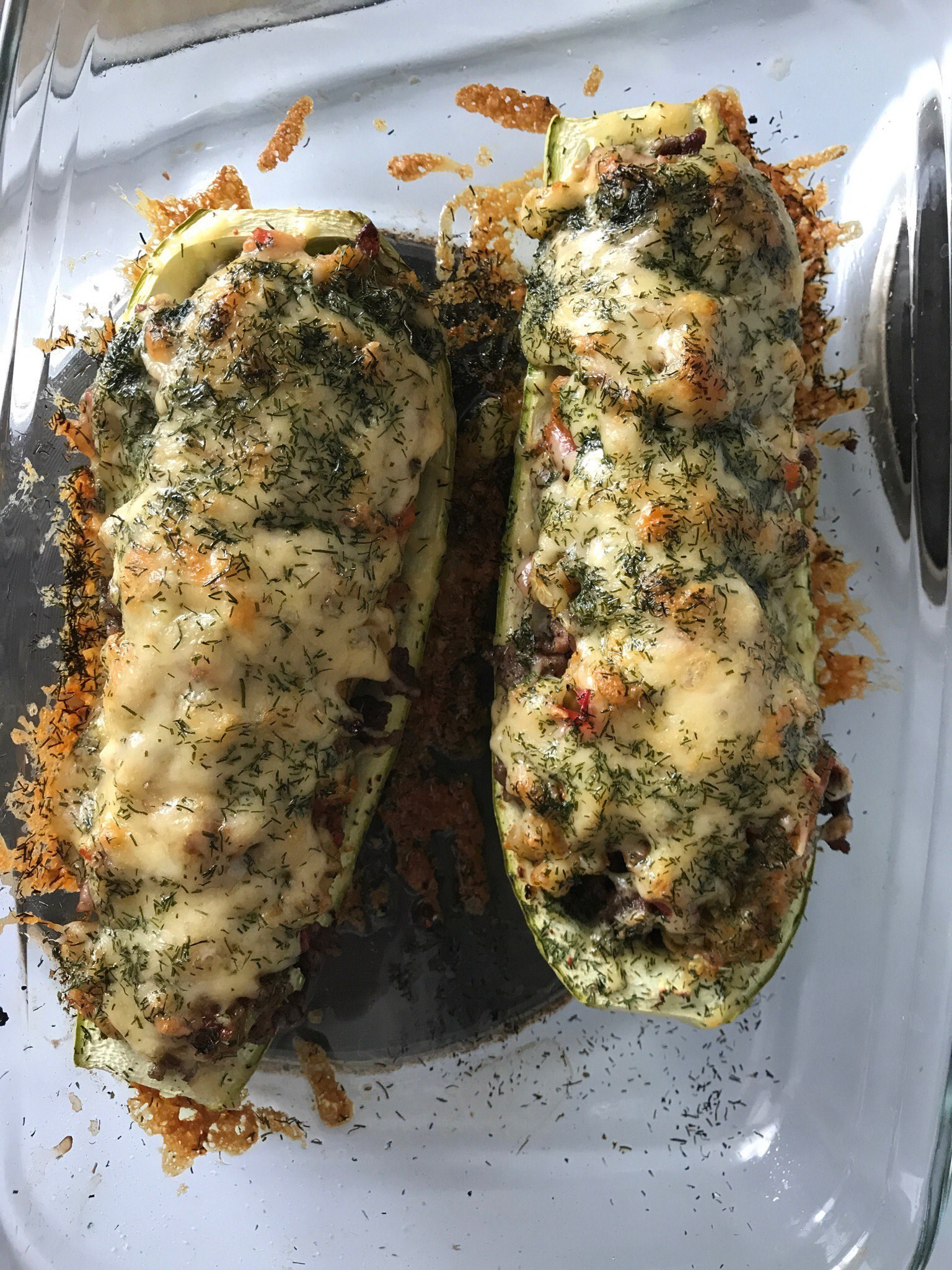 Лодочки из кабачков