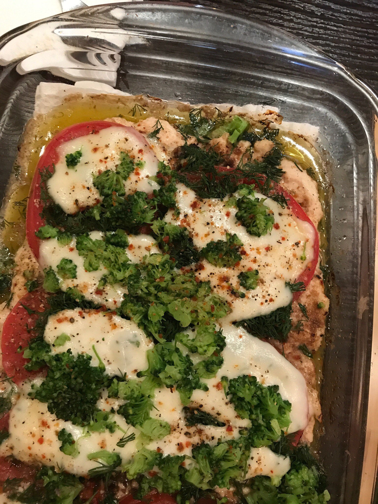 Пицца на мясном корже