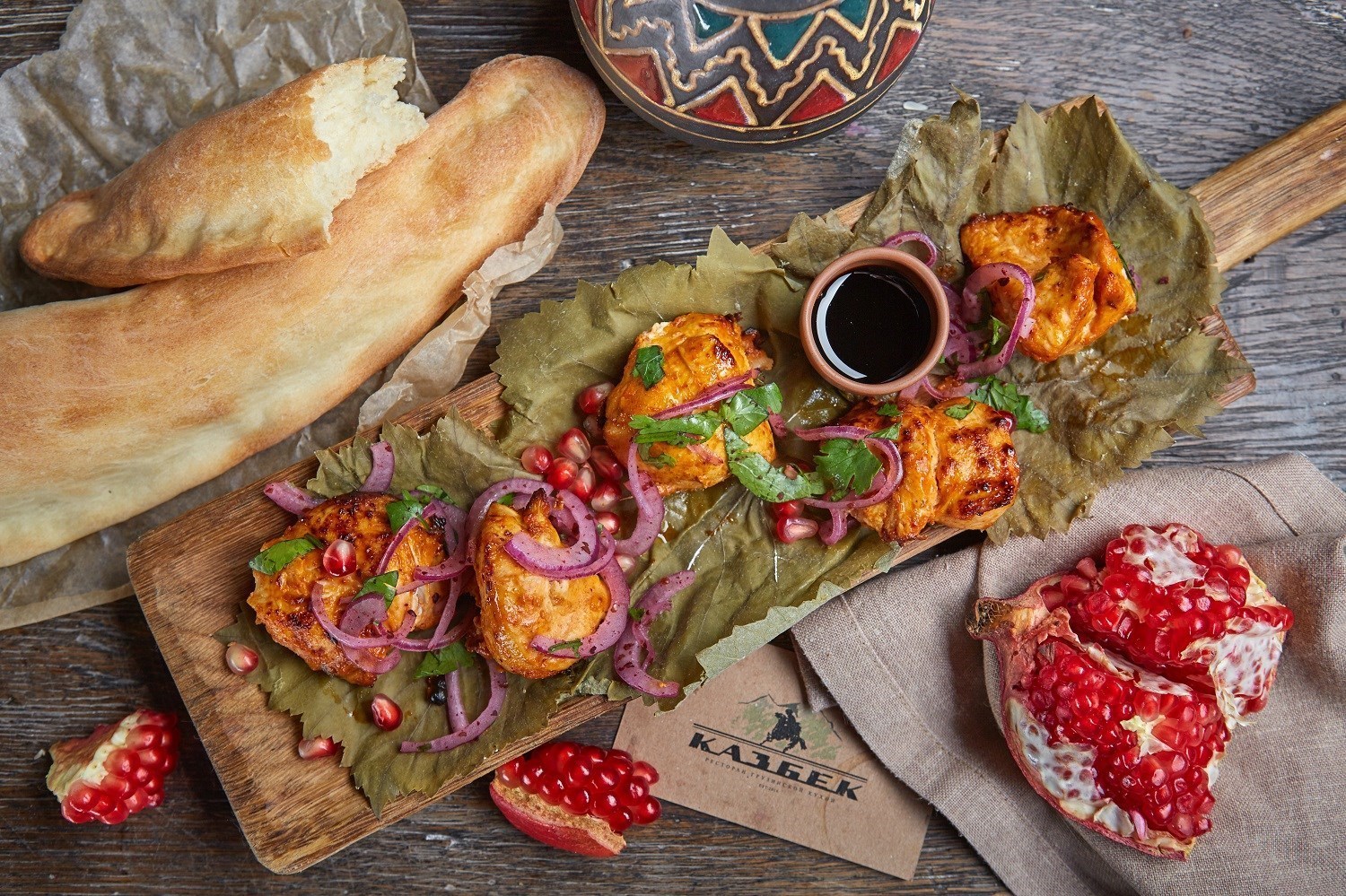 Шашлык из курицы по-грузински