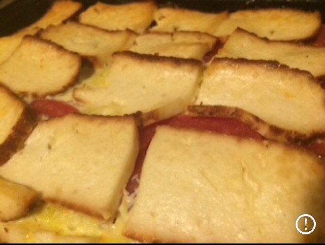 Запеканка с кабачком и адыгейским сыром