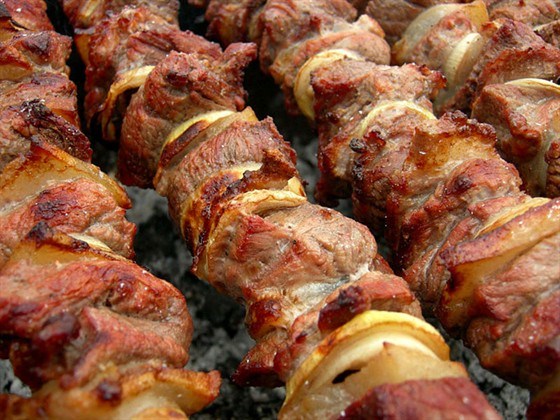 Шашлык из белого мяса