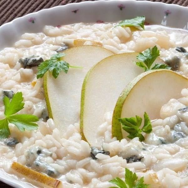 Ризотто с грушами и синим сыром