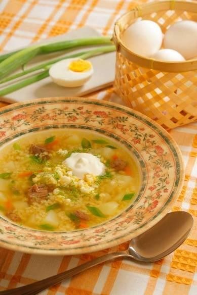 Суп с пшеном по-деревенски
