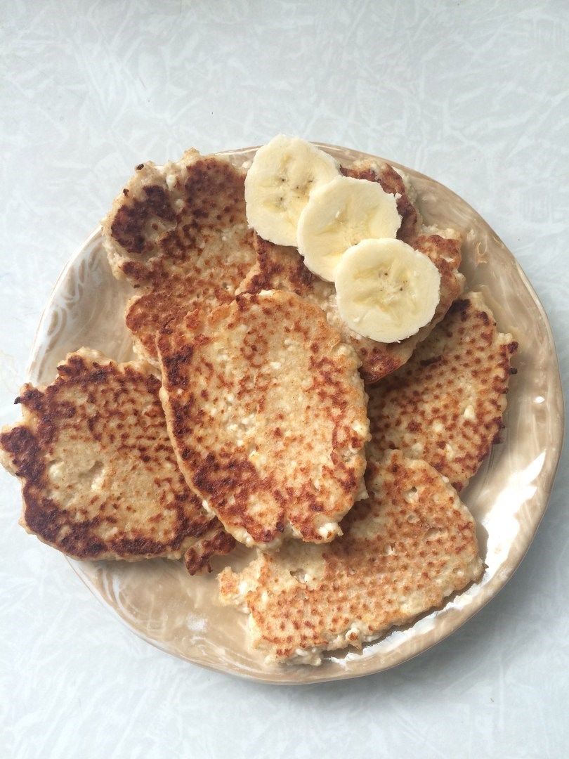 Банановые сырники с цельнозерновой мукой