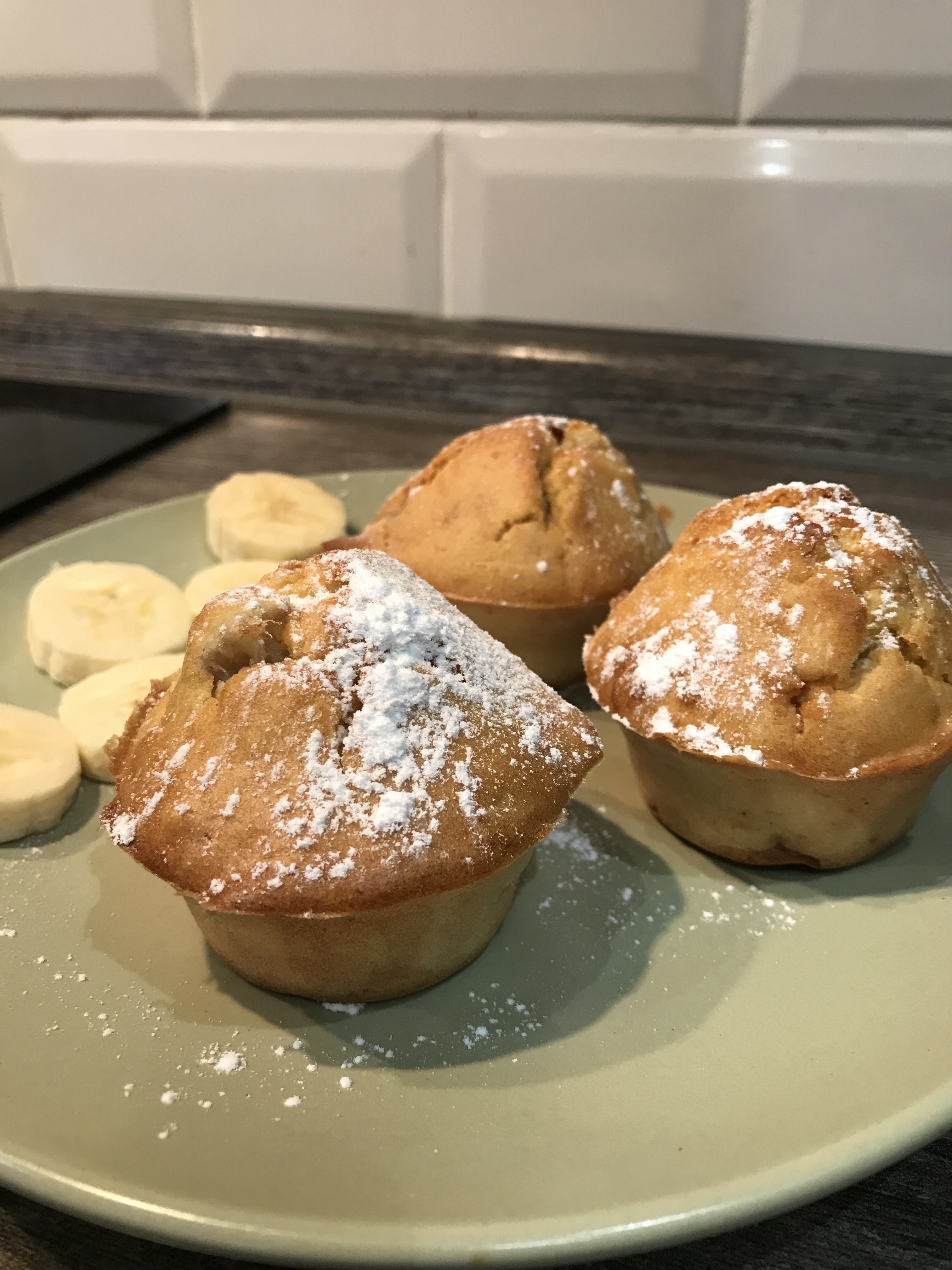 Маффины с бананами и медом