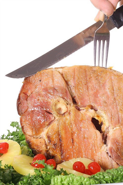 Ветчина, глазированная ананасом и горчицей