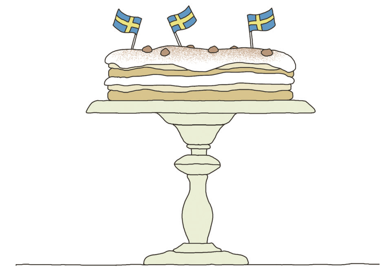 Торт с фундуком и меренгой (marängtårta med hasselnötter)