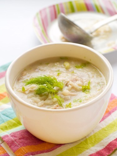 Рисовый суп с курицей