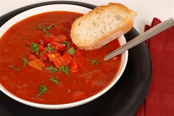 Гаспачо с перцами рамиро
