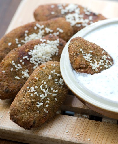 Тыквенные котлеты с маковой начинкой