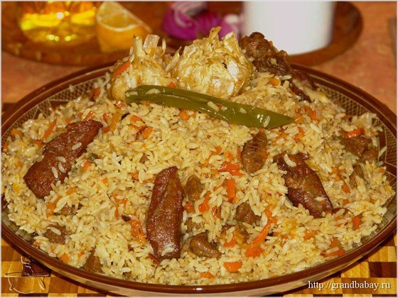 Плов с чесноком
