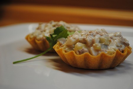 Тарталетки с мясом криля