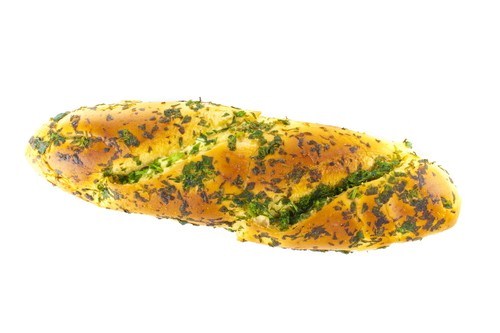 Постный хлеб с чесноком и петрушкой