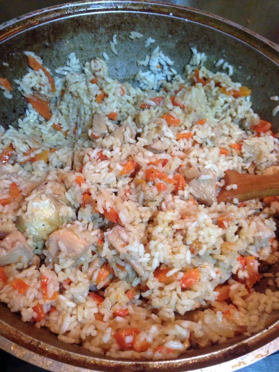 Плов с медовой курицей