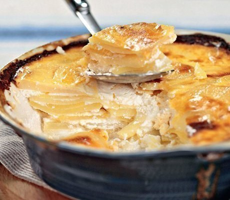 Картофель по-болгарски с творогом