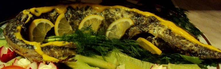 Запеченный королевский осетр