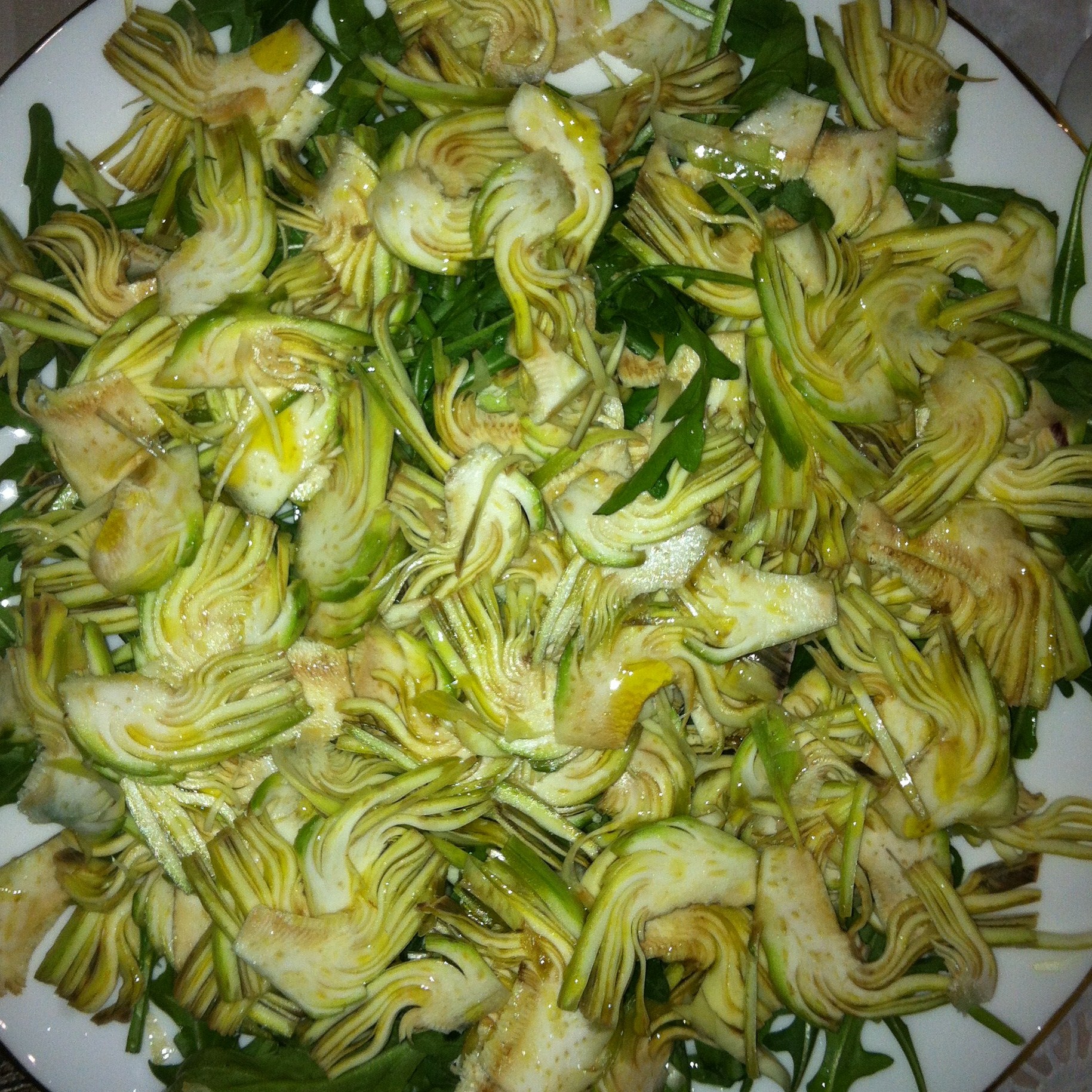 Карпаччо из свежих артишоков