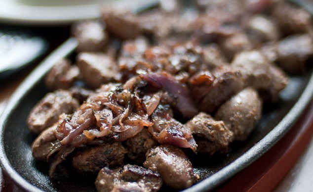 Желудки куриные тушеные в мультиварке