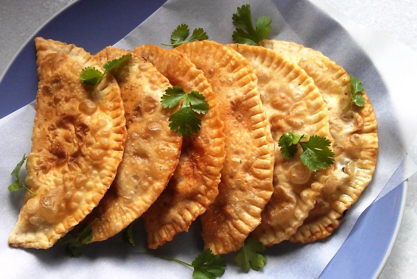 Чебуреки с мясом и зеленью