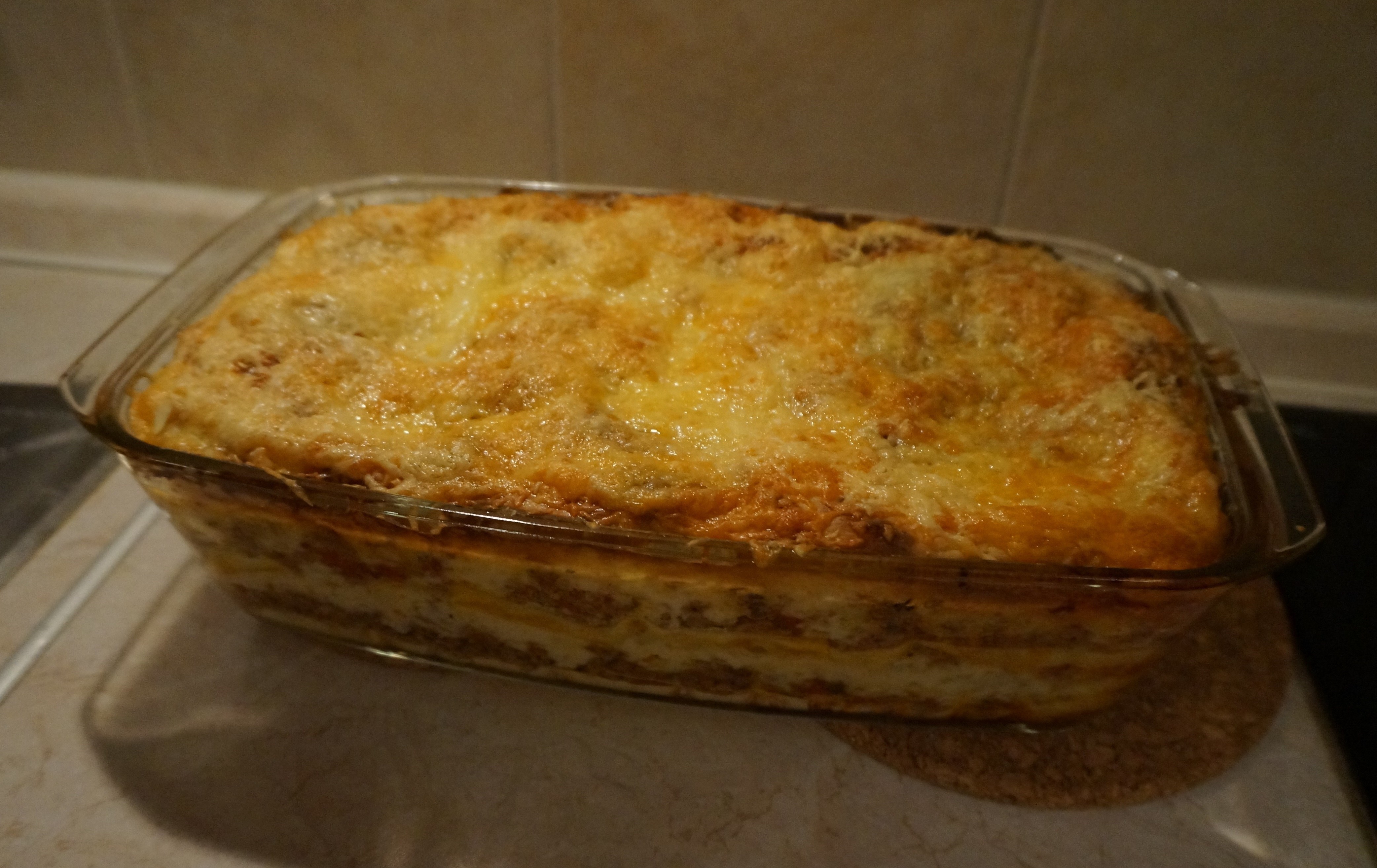 Лазанья из смешанного фарша