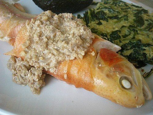 Форель с орехами по-армянски