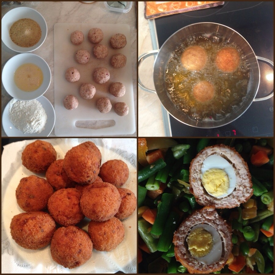 Яйца по-шотландски с фаршем
