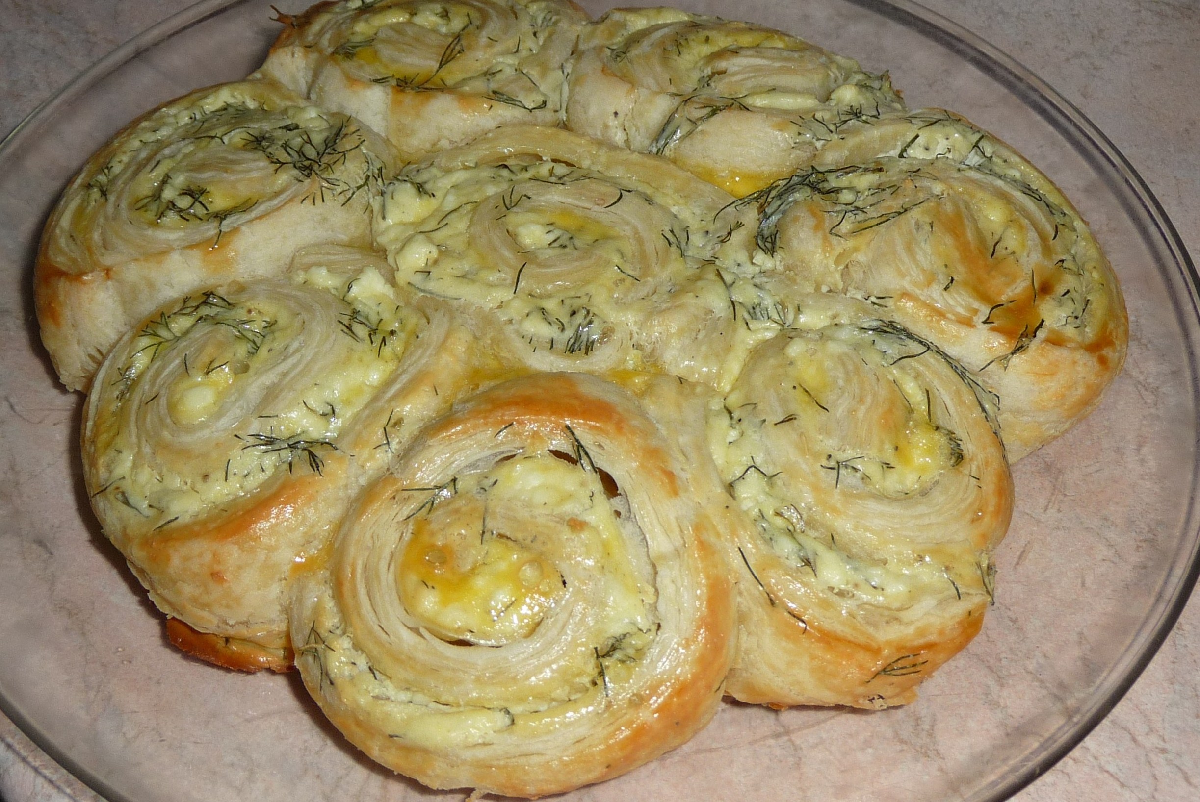 Закусочный пирог с брынзой