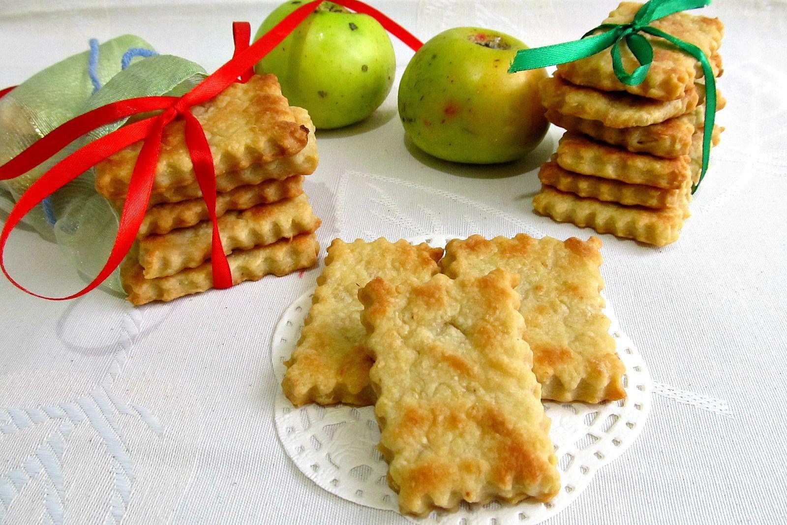 Постное яблочное печенье