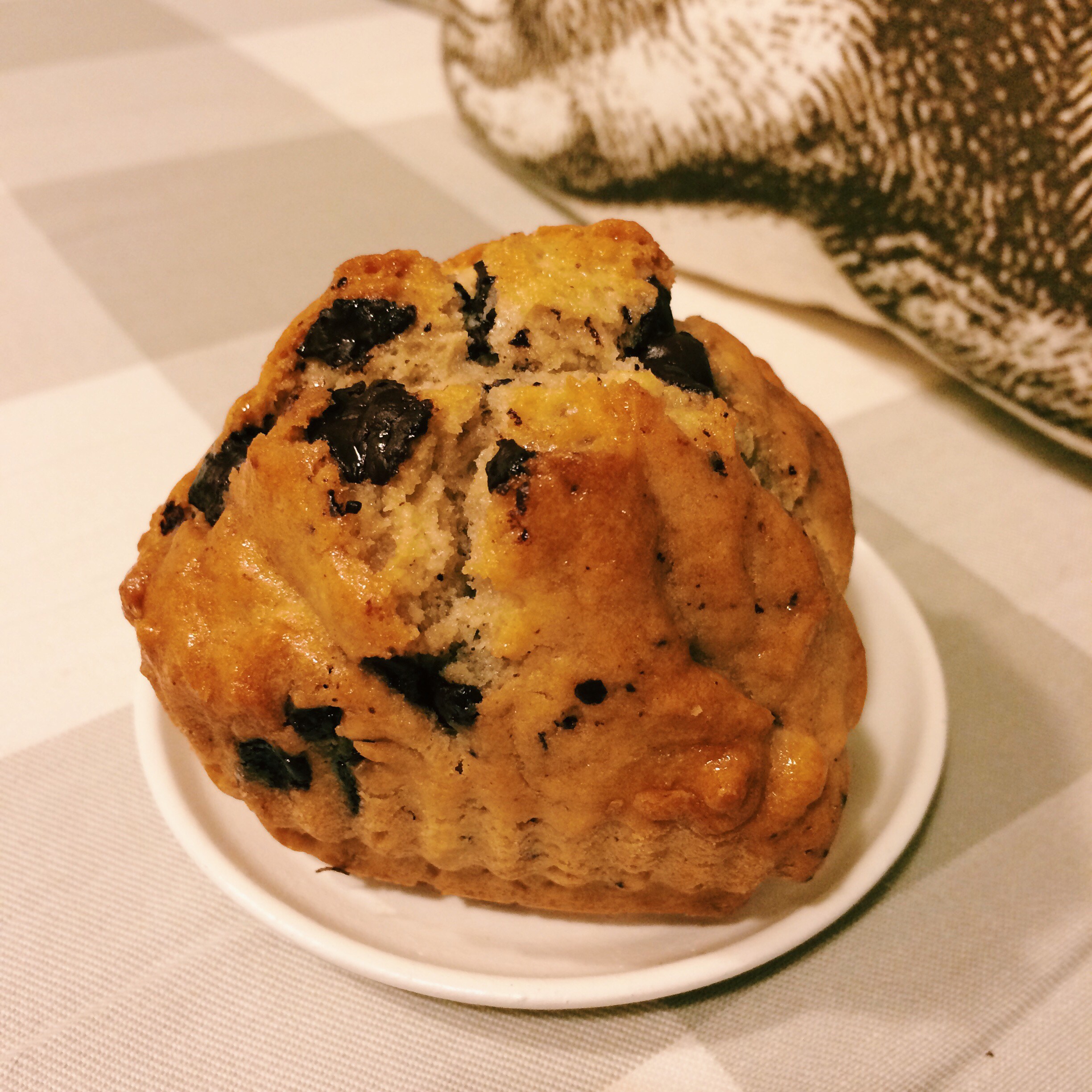 Маффины с кусочками шоколада в медовом сиропе