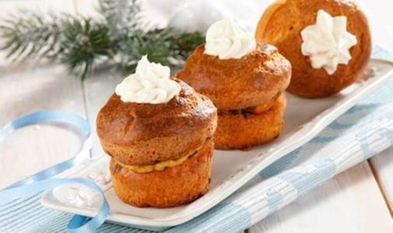 Маффины с фетаксой и грибами