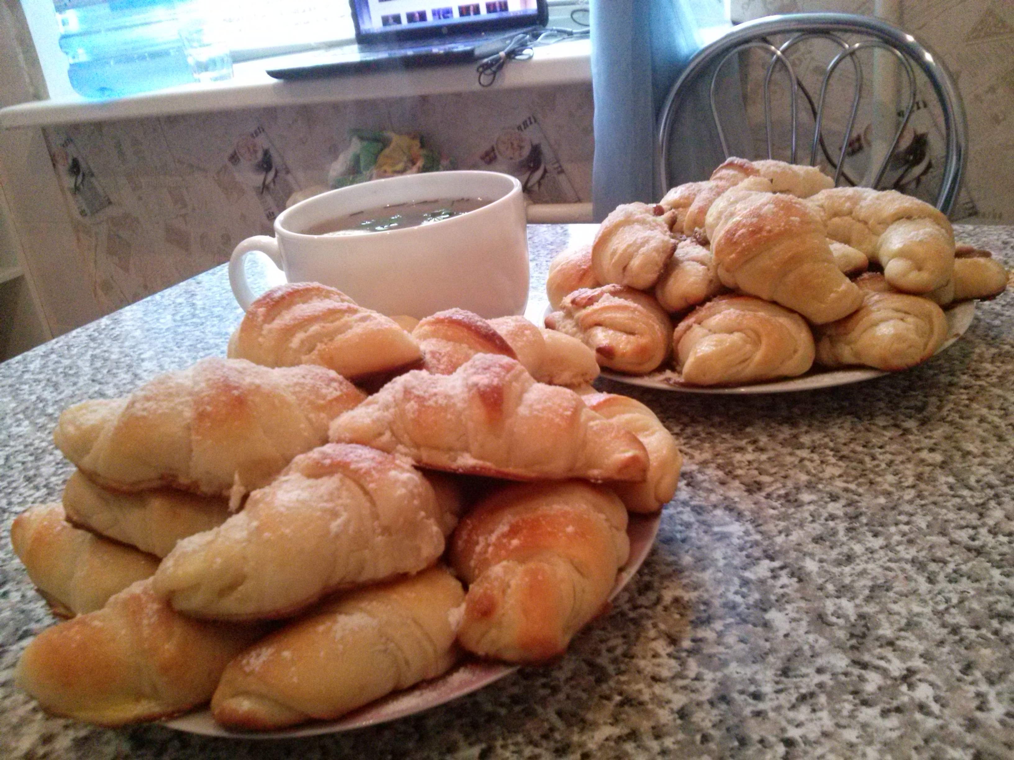 Круассаны со сгущенкой