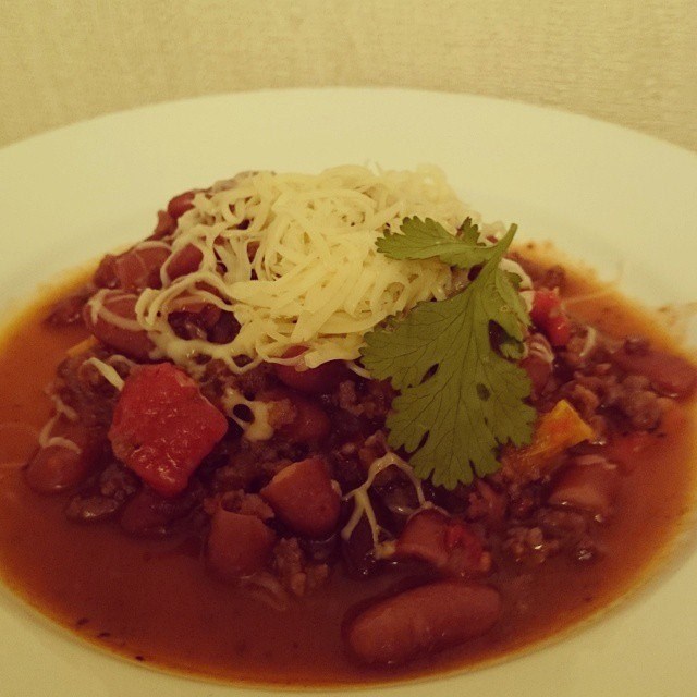 Чили кон карне с сыром
