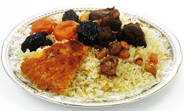 Азербайджанский плов с бараниной и каштанами