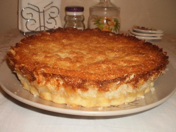 Пирог с ананасами под кокосовой заливкой «Райское наслаждение»