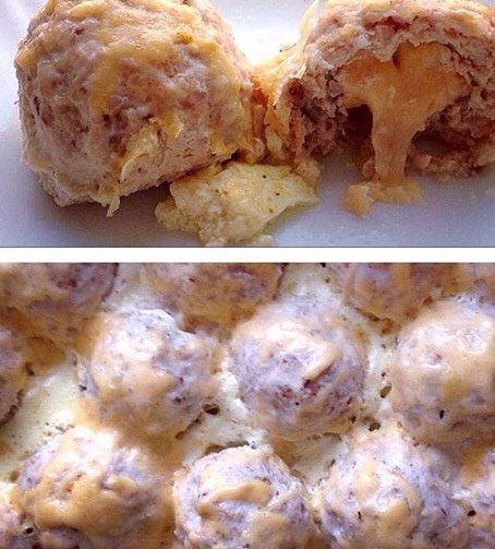 Куриные тефтели с гречкой и сыром