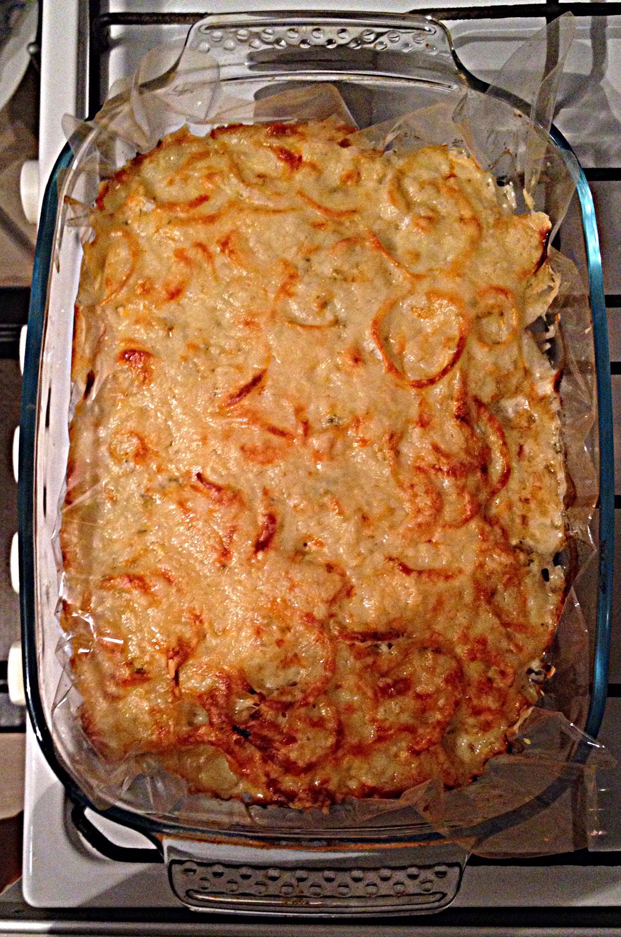 Картофель с мясом по-французски