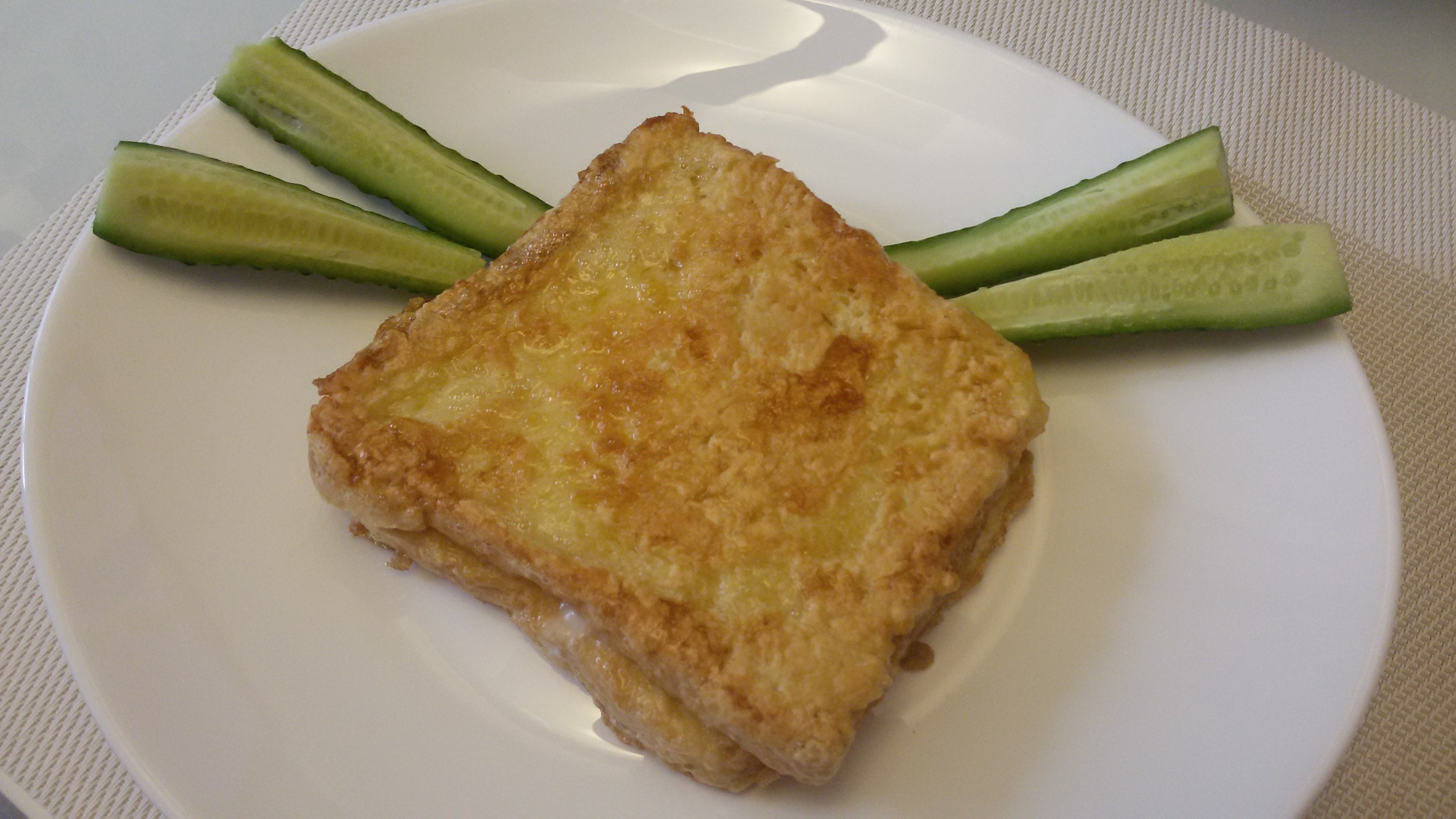Гренки с моцареллой