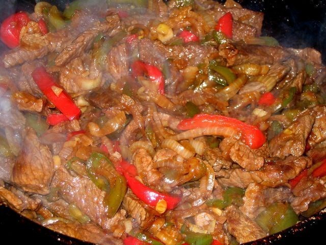 Мясо веревочкой по-китайски