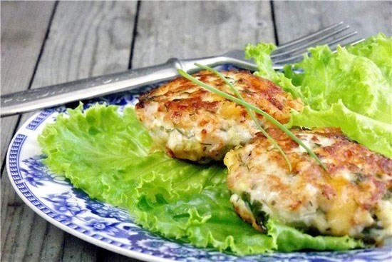 Котлеты из куриной грудки и кабачка