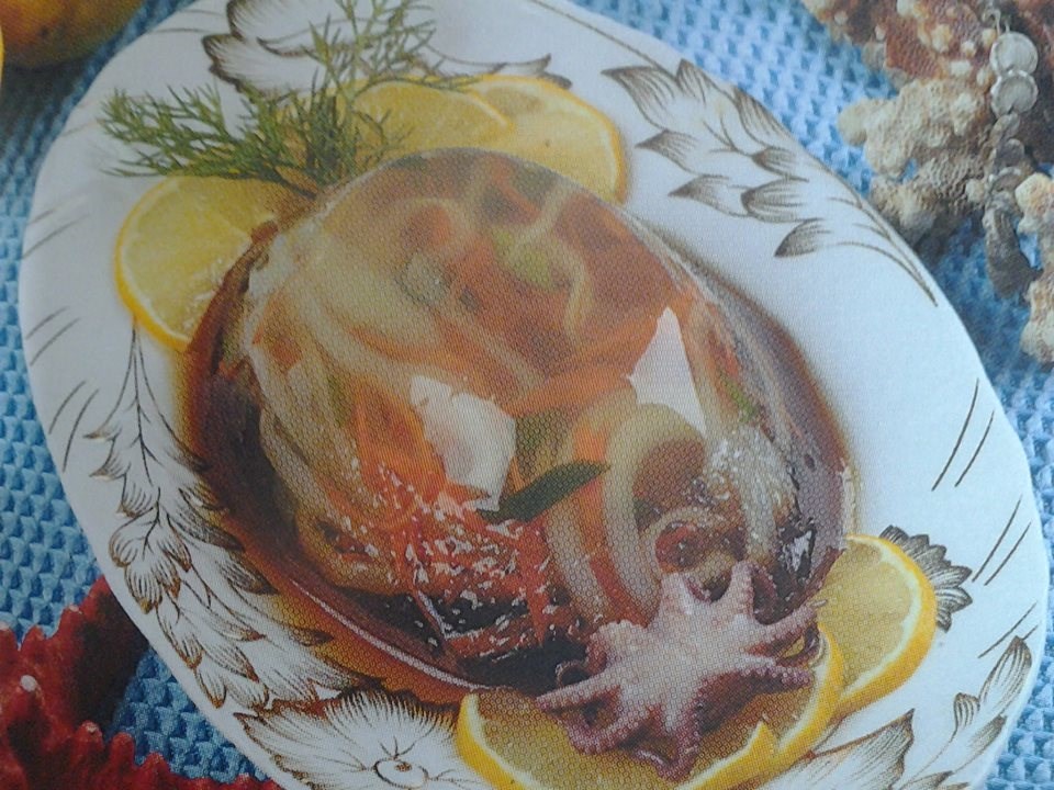 Заливное из кальмаров