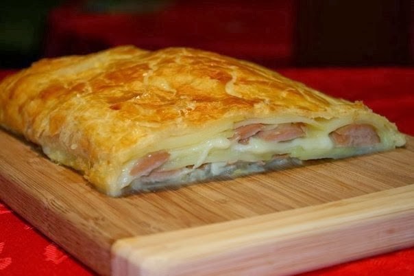 Пирог с картофелем и сосиской калорийность